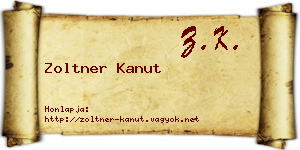 Zoltner Kanut névjegykártya